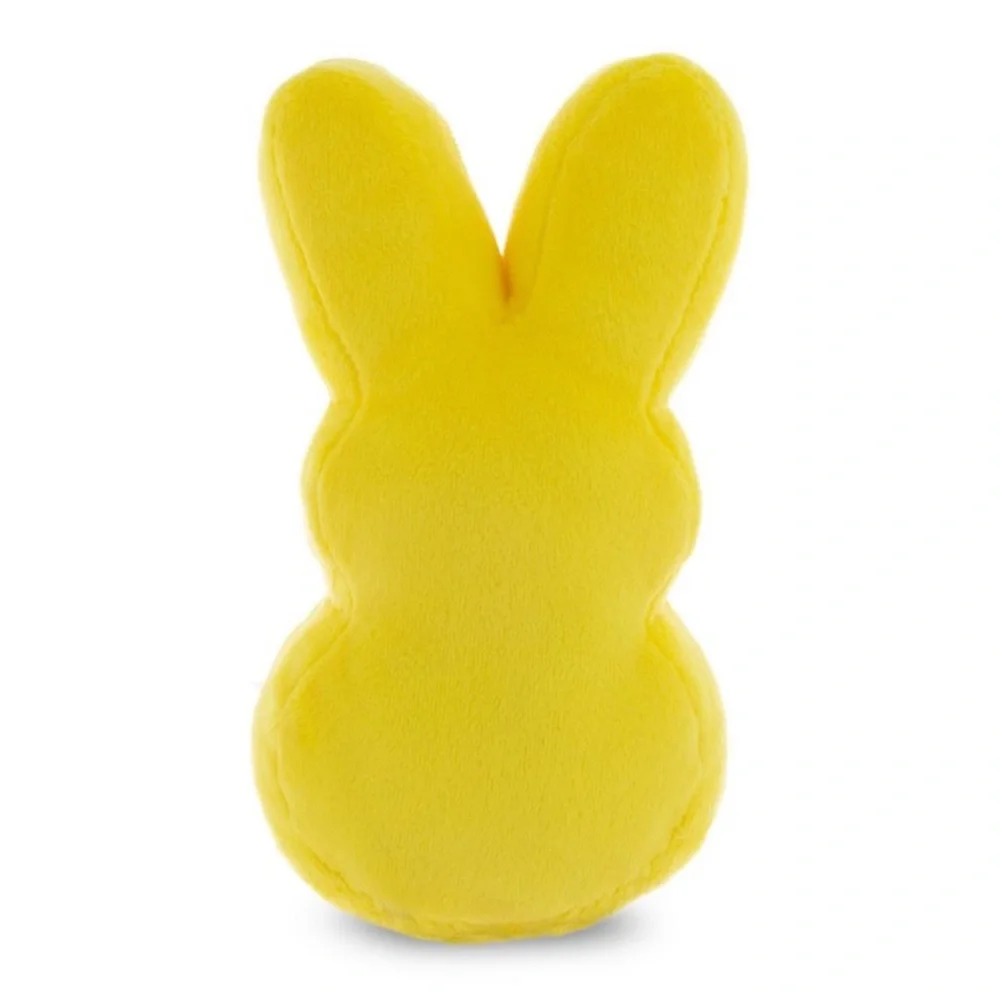 Peeps Plush Dog Toy Squeaker Sprinkles Easter Bunny Pink Yellow